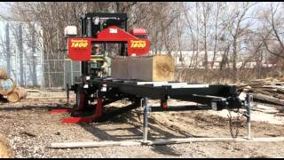 Portable Sawmill TimberKing 1600 In Action [upl. by Kan604]