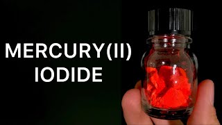 Making a Dangerous Red Substance Called MercuryII Iodide [upl. by Ynnelg]