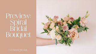 Preview DIY Spiral Bouquet Technique Tutorial [upl. by Ressan390]