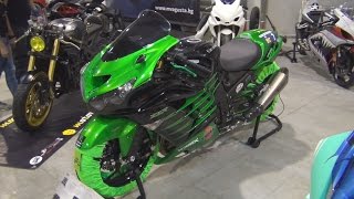 Kawasaki ZZR Hulk Tuned Exterior and Interior in 3D [upl. by Niltiak]