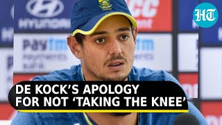 ‘Not a racist…’ How Quinton de Kock apologized for not taking the knee  T20 World Cup [upl. by Mitran]