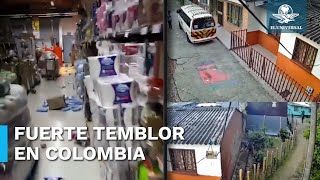 Sismo de 56 sacude Colombia [upl. by Nyasuh]