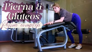 Rutina de pierna para mujeres principiantes en el gym [upl. by Ibrek]