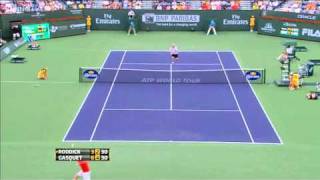 Richard Gasquet vs Andy Roddick Indian Wells 2011 [upl. by Infield]