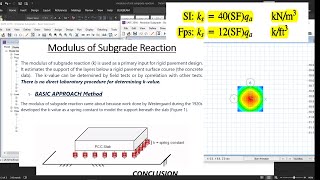 Modulus of Subgrade Reaction of Soil Bowles Approach and Basic Approach [upl. by Oneill]