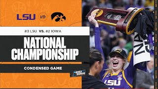 LSU vs Iowa  2023 Womens National Championship extended highlights [upl. by Hadleigh43]