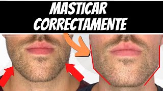 Cómo MASTICAR CORRECTAMENTE  MEWING [upl. by Brennen509]