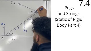 Edexcel A Level Maths 74 Pegs and Strings Static of Rigid Body Part 4 [upl. by Pierre]