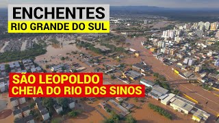 ENCHENTE  SÃO LEOPOLDO  RIO GRANDE DO SUL Imagens Aéreas Drone 050524 [upl. by Chyou]