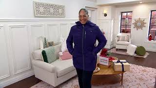 Nuage Stretch Puffer Coat with Removable Hood amp Faux Fur on QVC [upl. by Tilly]