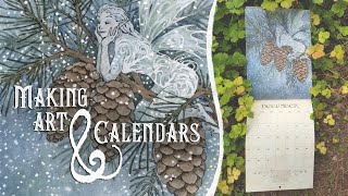 lets paint a snow fae and make 2024 calendars [upl. by Yahs]