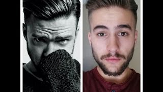 Justin Timberlake Times T Magazine Hairstyle Tutorial  V76 by Vaughn  Mens Hairstyle [upl. by Sharia]