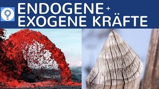 Endogene und exogene Kräfte  Prozesse  Unterschied amp Definition einfach erklärt  Geografie [upl. by Terrance]