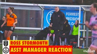 Match Reaction  Ross Stormonth v Glasgow City [upl. by Noxid726]