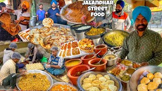 Unlimited Punjab Street Food  Top 5 Street Food in Jalandhar  Bhature Chole Kulcha Chole Etc [upl. by Isoais]