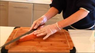 Professional Japanese Chef Preparing Sashimi [upl. by Anirat]