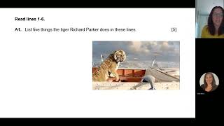 Eduqas Language Paper 1 Q1 Q5 Life of Pi [upl. by Newman]