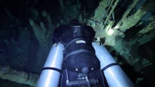 Cave diving in Mexican Cenotes with STEALTH 20 sidemount harness [upl. by Rochus489]