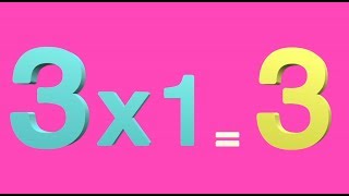 Learn Multiplication Table of Three 3 x 1  3  3 Times Tables Song for Kids [upl. by Iris]