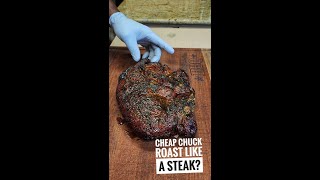 Cooking Chuck Roast Like a Steak  Reverse Seared Chuck Roast shorts [upl. by Tay]