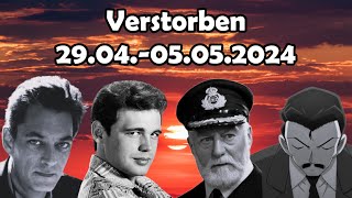 Trauer um Berühmtheiten die in der Woche vom 2904 bis 05052024 verstorben sind [upl. by Him]