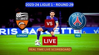 PSG Vs Lorient LIVE Score UPDATE Today 202324 Ligue 1 Round 29 Soccer Football Match Apr 24 2024 [upl. by Anthony]