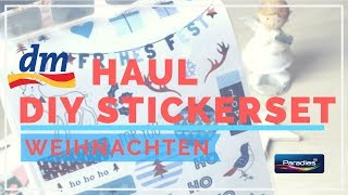 dm Haul ☆ DIY STICKERSET WEIHNACHTEN ☆ Filofax Scrapbook ☆ 2019 [upl. by Ettenwad]