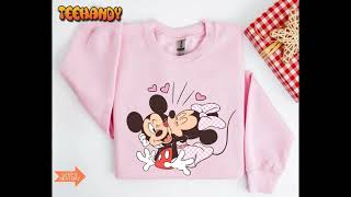 Vintage Mickey and Minnie Sweatshirt Disney Valentines Day Sweatshirt [upl. by Ased]