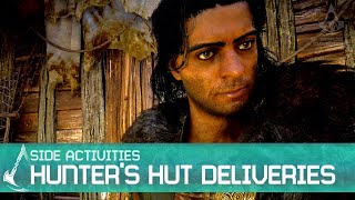 Assassins Creed Valhalla  All Hunters Hut Delivery Requests Farming Animal Parts [upl. by Yerag]