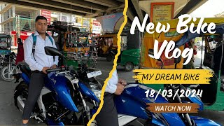 vlog38 Taking our new Bike delivery 📦 ￼tvsapache1604v ravigoutamvlogs [upl. by Venn]