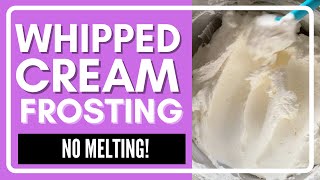 Easy Stabilized Whipped Cream Frosting 4 Simple Ingredients [upl. by Emmanuel]