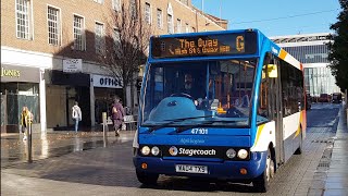 Buses in Exeter High Street November 2018 HD [upl. by Royal248]