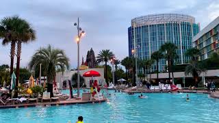 Universals Cabana Bay Hotel Has An Amazing Pool universalstudios [upl. by Ahsiatal]