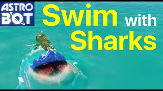 Astro Bot Swim with Sharks Turtles In Trash [upl. by Ut]