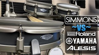 Simmons vs Everybody Is Simmons just as good as Roland Yamaha and Alesis [upl. by Goines]