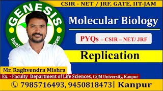 PYQs  Replication  Molecular Biology  CSIR NETJRF  Life science  GATE DBT [upl. by Hendrika]