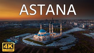 Astana  Kazakhstan 🇰🇿  4K Drone Footage [upl. by Edgerton]