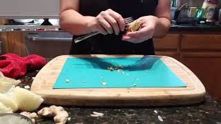 High Gluttony Tips Grating and Peeling Ginger with a Fork [upl. by Elbertina364]