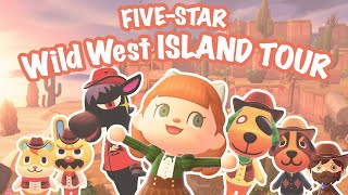 FIVESTAR WILD WEST ISLAND TOUR 🏜 Ambarinos Dream Address  Animal Crossing New Horizons [upl. by Pontone780]