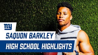 Saquon Barkleys TOP High School Highlights  New York Giants [upl. by Selig126]