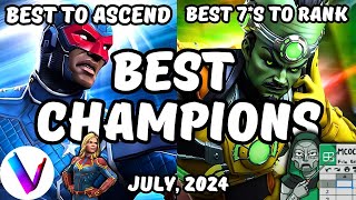 Best Champions Ranked amp Tier List  July 2024 MCoC  Vegas Tier List amp Spreadsheet  Patriot Leader [upl. by Mohn]