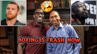 UNREAL Stephen A Smith and Shannon Sharpe Go Off On Canelo Alvarez For Ducking [upl. by Yaluz]