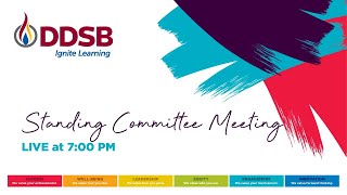 DDSB Standing Committee Meeting  March 6 2023 [upl. by Avuha247]