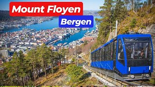 Mount Floyen  Fløibanen funicular  Family Activities  Bergen  Norway [upl. by Ahsienroc]