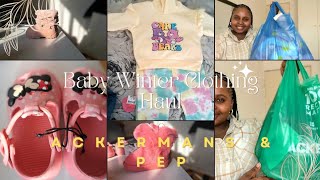 Ackermans amp Pep Baby Autumn Winter Clothing Haul  South African Youtuber [upl. by Helaina353]