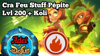 Stuff Feu parfait sur Cra 200  Kolizeum DOFUS Touch [upl. by Tnomyar]