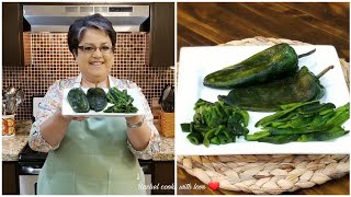 STOP STRUGGLING  How to Clean and Roast Poblano Peppers ❤ [upl. by Holcman]