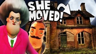 HELLO NEIGHBORS SISTER MOVED TO THE CREEPIEST HOUSE  Hello Neighbor Mobile Game Rip Off [upl. by Boothe428]