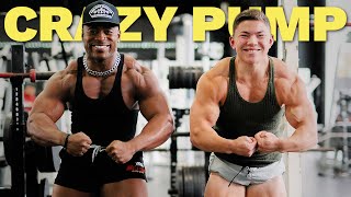 RAW bodybuilding push session with Tristyn Lee [upl. by Suirtemed]