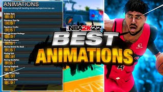 the BEST ANIMATIONS FOR EVERY BUILD in NBA 2K22 • BEST JUMPSHOTS DUNKS DRIBBLE MOVES amp MORE [upl. by Genna538]